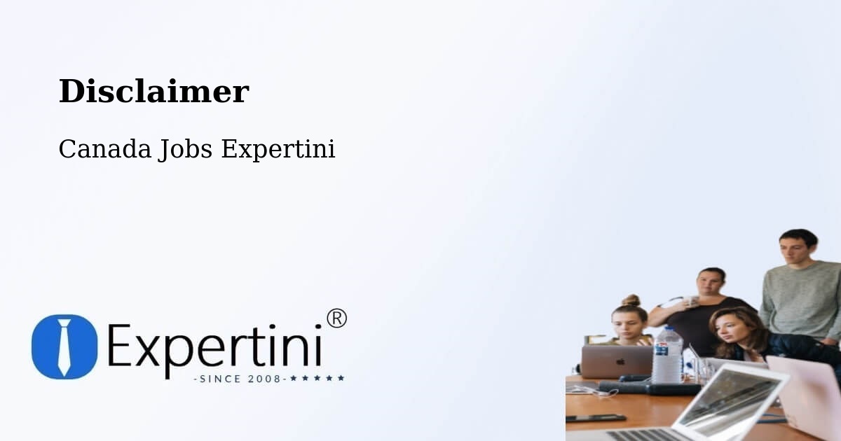 Disclaimer – Calmar - Canada Jobs Expertini